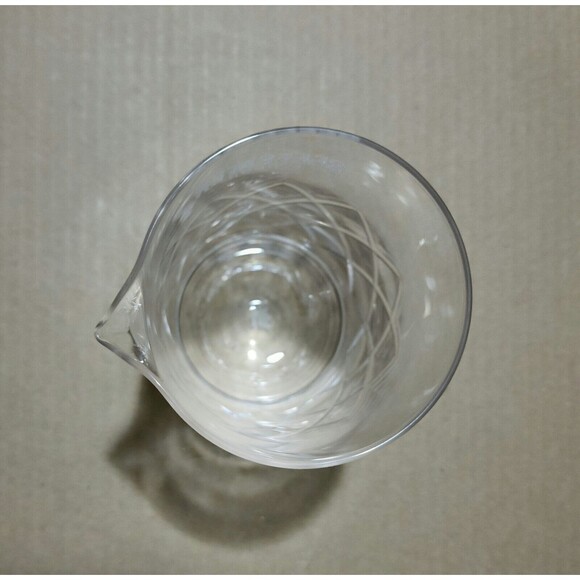 Beefeater London Cocktail Mixing Jar Clear Crystal Glass Diamond Cut Etched - Picture 3 of 4